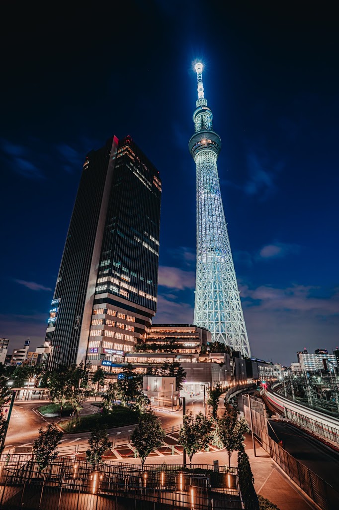 スカイツリー,夜景,浅草