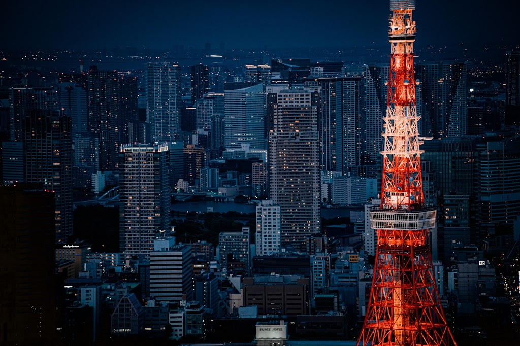 東京タワー,夜景,望遠,ライトアップ