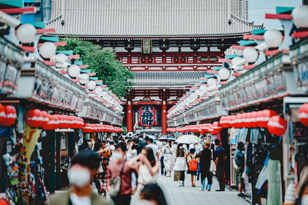 浅草,浅草寺,圧縮効果