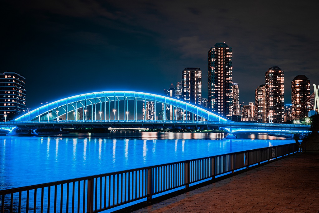 夜景,永代橋,橋