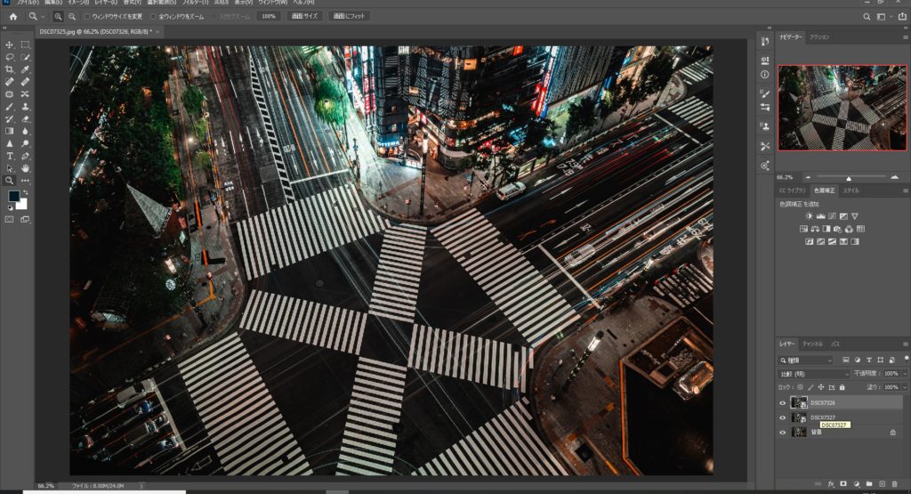 Photoshopの比較明合成でレーザーや光跡を一つの写真にまとめる簡単な方法 Camerife