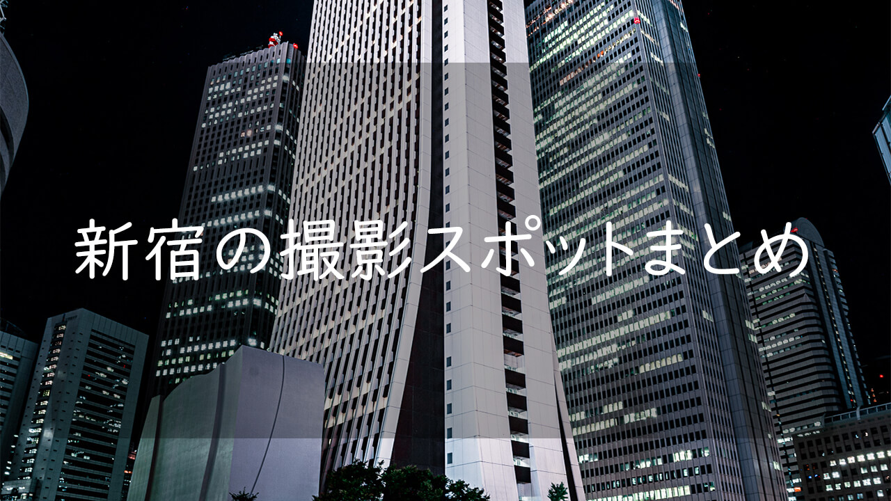 新宿の撮影スポットまとめ13選 都心のビル群や自然豊かなフォトスポットあり Camerife