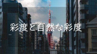 【Lightroom】写真の「彩度」と「自然な彩度」の違いとは