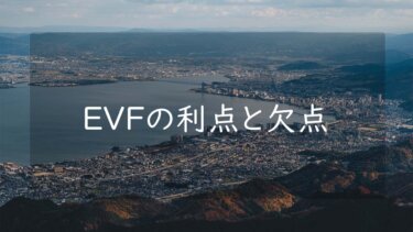 カメラのEVF/電子ビューファインダーとは メリットとデメリットについて