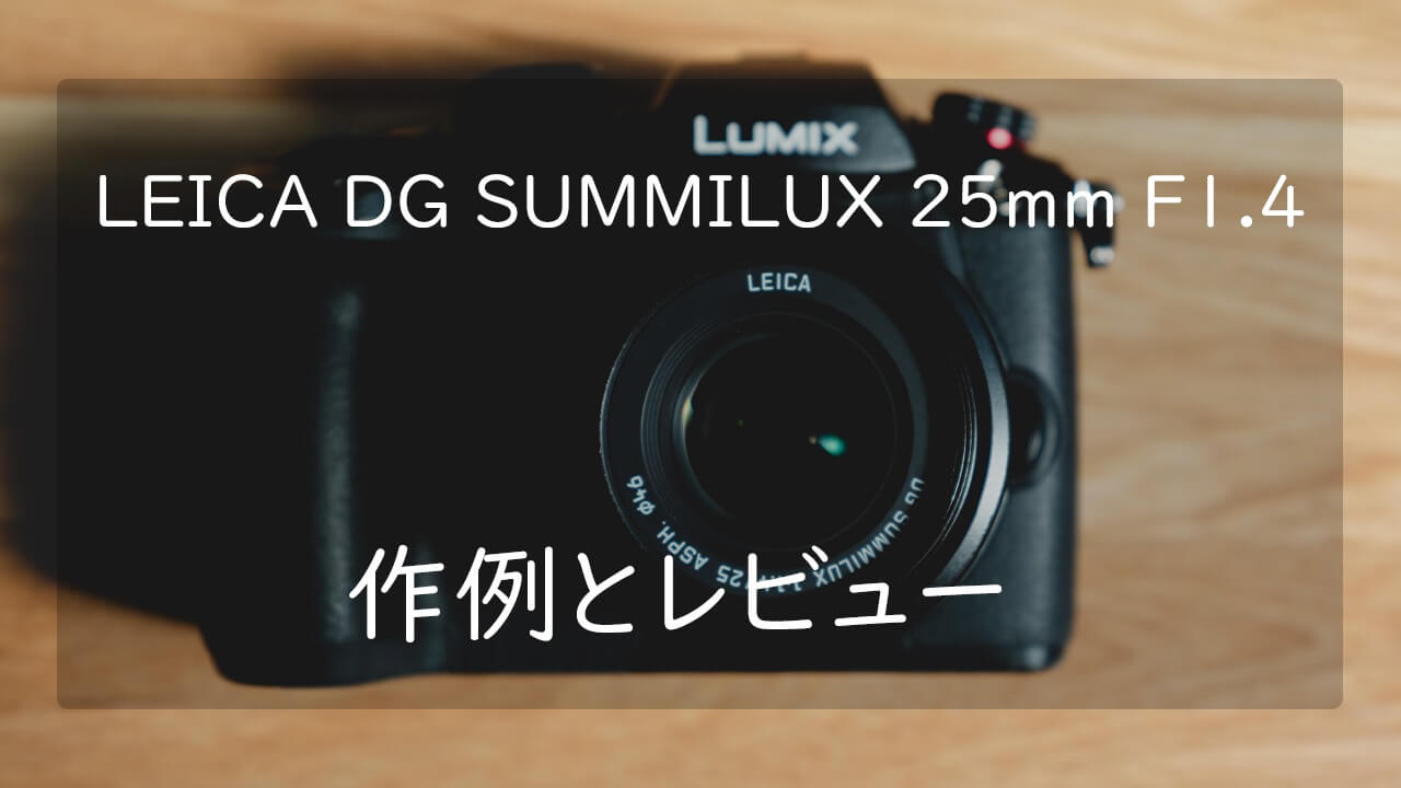 作例あり】LEICA DG SUMMILUX 25mm F1.4 II レビュー | CameRife