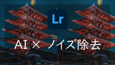 【Lightroom】 AIを活用した新しいノイズ除去機能が凄い 使い方と効果について